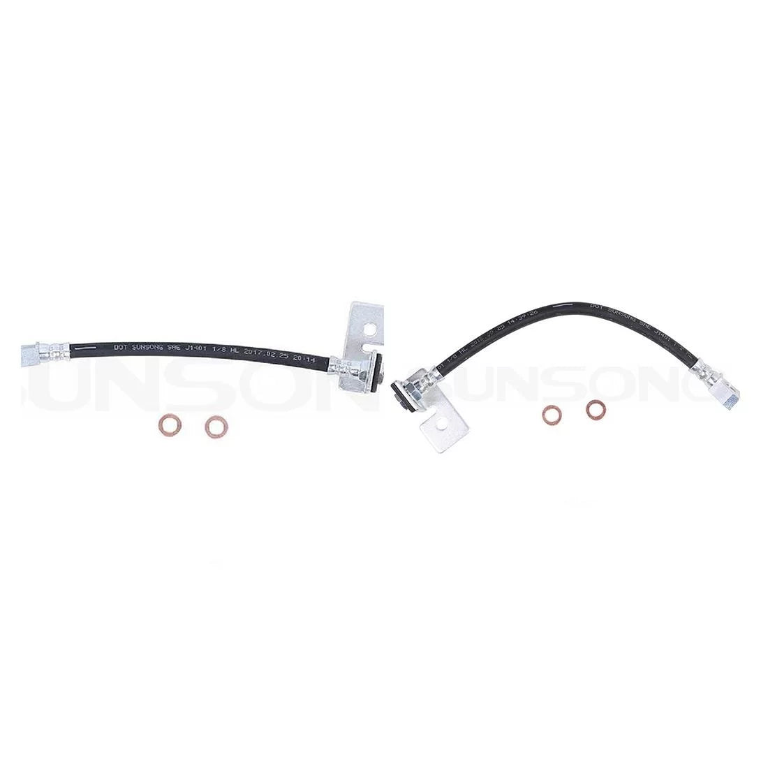 Fits Ford F-150 2 X Rear Left Rear Right Brake Hydraulic Hose Fits select: 1999-2003 FORD F150