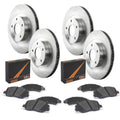 Max Advanced Brakes - Brake Kit for 1999 2000 2001 2002 Ford F350 Super Duty RWD, 2-Wheel ABS, SRW Front and Rear Replacement Disc Brake Rotors and Ceramic Brake Pads
