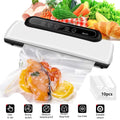 Vacuum Sealer, 5 in 1 Vacuum Sealer Machine with Dry/Wet Modes for Food Preservation , Food Sealer Machine with External Vacuum System, Including Cutter Starter Kit Roll and Holder,with Free Bags