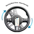 Magnetic Steering-Wheel-Rotating-Phone Mount, Steering Wheel Turns-Phone Does Not, [Easy Install] Strong Magnet Phone Holder for All Smartphones, Hands -Free Driving