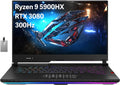 ASUS ROG Strix Scar 15 15.6 300Hz IPS Type FHD Gaming Laptop, AMD Ryzen 9 5900HX, 64GB RAM, 4TB PCIe SSD, RGB Backlit Keyboard, GeForce RTX 3080, Win 10 Pro, Gray, Hotface 32GB USB Card