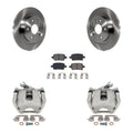Transit Auto Rear Disc Brake Caliper Rotors And Semi-Metallic Pads Kit For 2016 Chevrolet Cruze With 268mm Diameter Rotor KC8-100466S