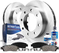 Detroit Axle - Front Brake Kit for 2011-2019 Chevy Silverado GMC Sierra 2500 3500 HD Replacement 2012 2013 2014 2015 2016 2017 2018 Disc Brake Rotors Ceramic Brakes Pads