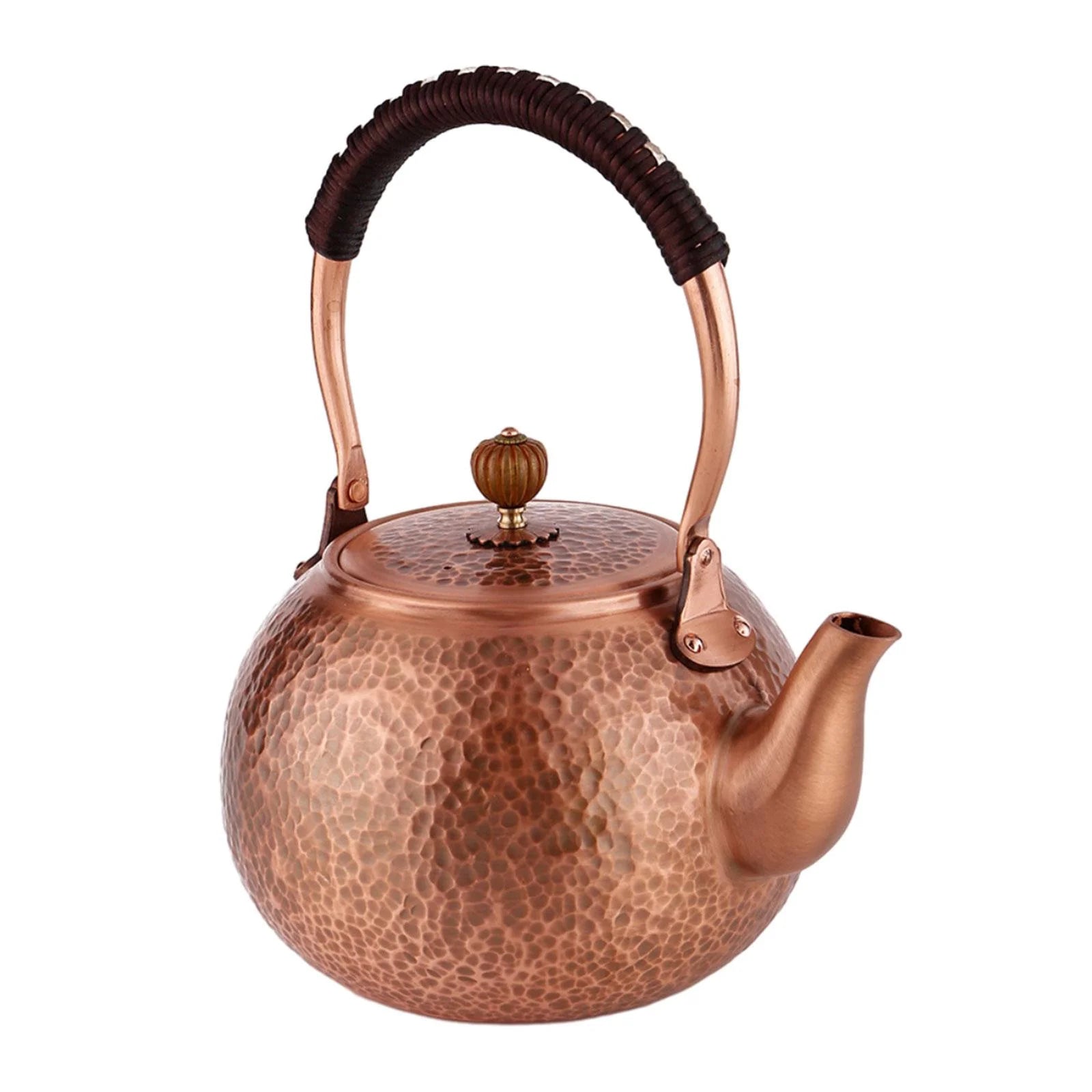 TISHITA Coffee Pot Teapot Handmade Chinese Tea Ceremony Teawear Violet Copper Teapot for Electric/Induction/Gas s Teakettle