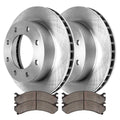 AutoShack Front Brake Rotors and Ceramic Pads Kit Driver and Passenger Side Replacement for GMC Savana 2500 Yukon XL 2500 Hummer H2 Chevrolet Express 2500 Suburban 2500 2007 Silverado 1500 HD Classic