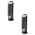 Lasko Portable Electric 1500W Room Oscillating Ceramic Tower Space Heater 2 Pack