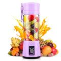 JahyShow Mini Smoothies Blender - USB Rechargeable Personal Blender - Portable Fruit Juice Mixer - Pink