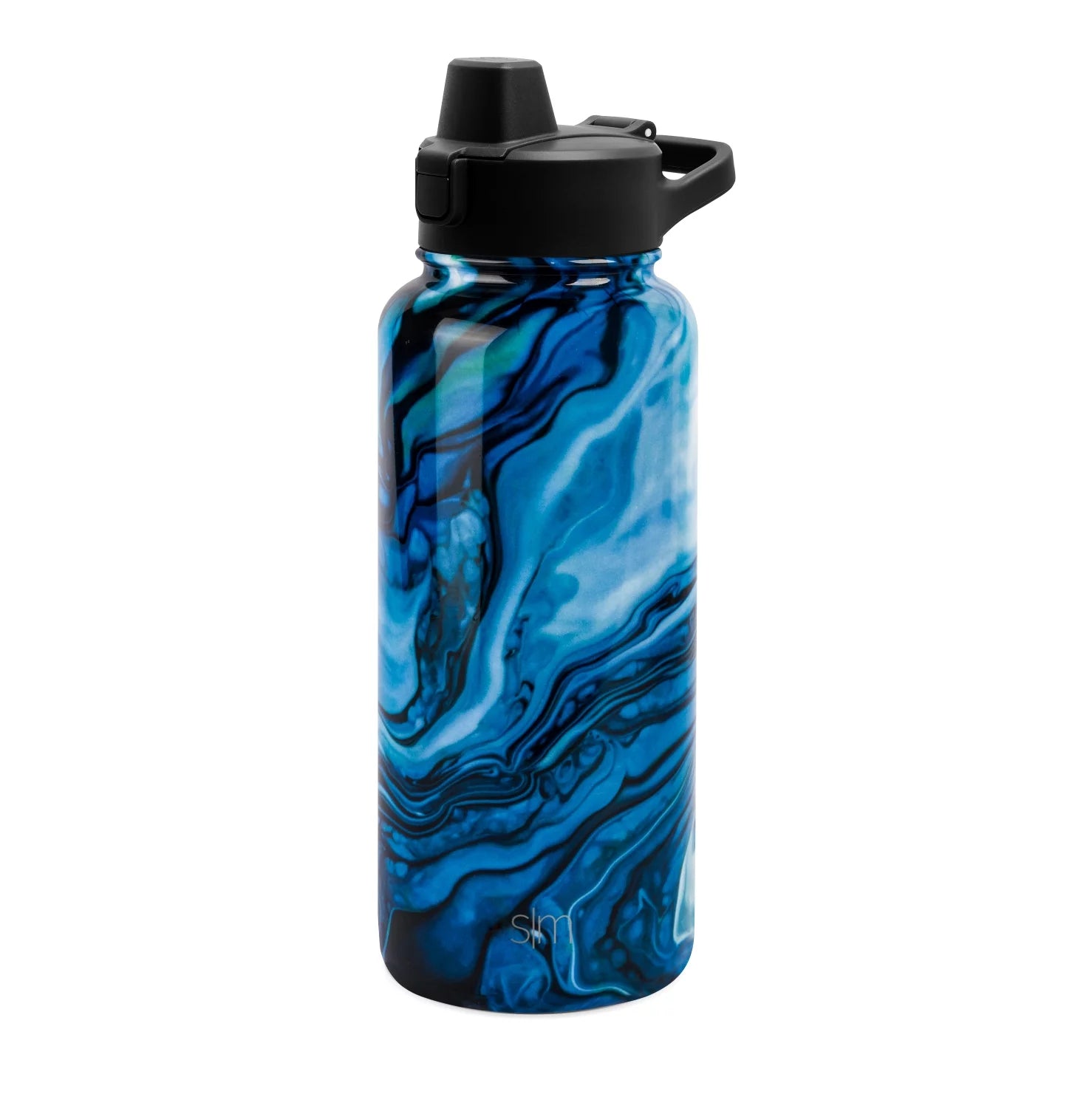 Simple Modern 32 fl oz Stainless Steel Summit Water Bottle with Silicone Straw Lid|Ocean Geode