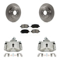 Transit Auto Rear Disc Brake Caliper Rotors And Semi-Metallic Pads Kit For 2005 Chevrolet Uplander Pontiac Montana Buick Terraza Saturn Relay KC8-100676S