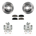 Transit Auto Rear Disc Brake Caliper Rotors And Semi-Metallic Pads Kit For 2003-2005 Mazda 6 KC8-100635S