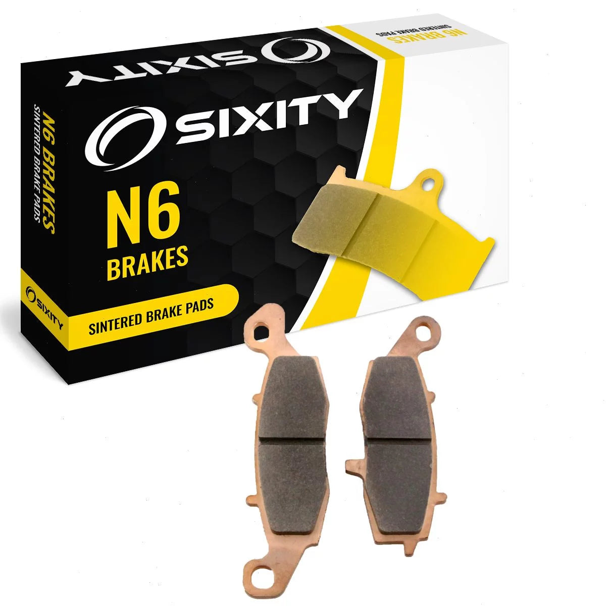 Sixity N6 Sintered Brake Pads FA229 Rear Replacement Kit Full Complete
