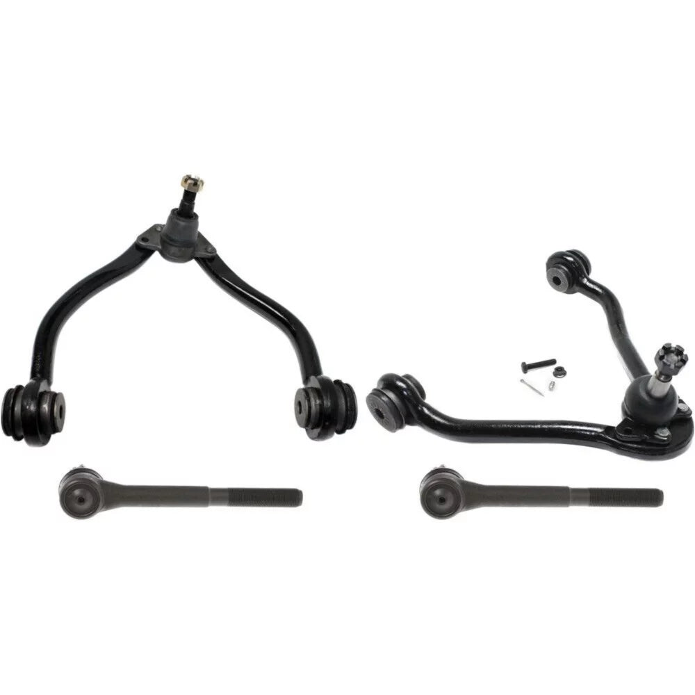 Teledu 4pc Front Upper Control Arm Outer Tie Rod End Kit For Chevrolet GMC