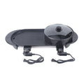 Electric Hot Pot Teppanyaki Non-Stick Barbecue Pan Grill 26.77in Black for Indoor Outdoor