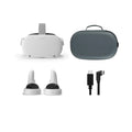 2021 Oculus Quest 2 All-In-One VR Headset, Touch Controllers, 256GB SSD, 1832x1920 up to 90 Hz Refresh Rate LCD, Glasses Compitble, 3D Audio, Mytrix Carrying Case, USB-C PC VR Cable (3M)