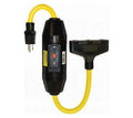 Tower Manufacturing 30396501-08 Manual-Reset 20 Amp GFCI Triple Tap Cord, 2 ft.
