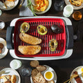 2-IN-1 SMOKELESS INDOOR CERAMIC NONSTICK GRILL & GRIDDLE