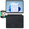 Microsoft 8PV 00017 Surface Pro 8 13 Touchscreen Intel i7-1185G7 16GB/256GB - Graphite Bundle with Microsoft Surface Pro Signature Mechanical Keyboard, Black and 1 YR CPS Enhanced Protection Pack