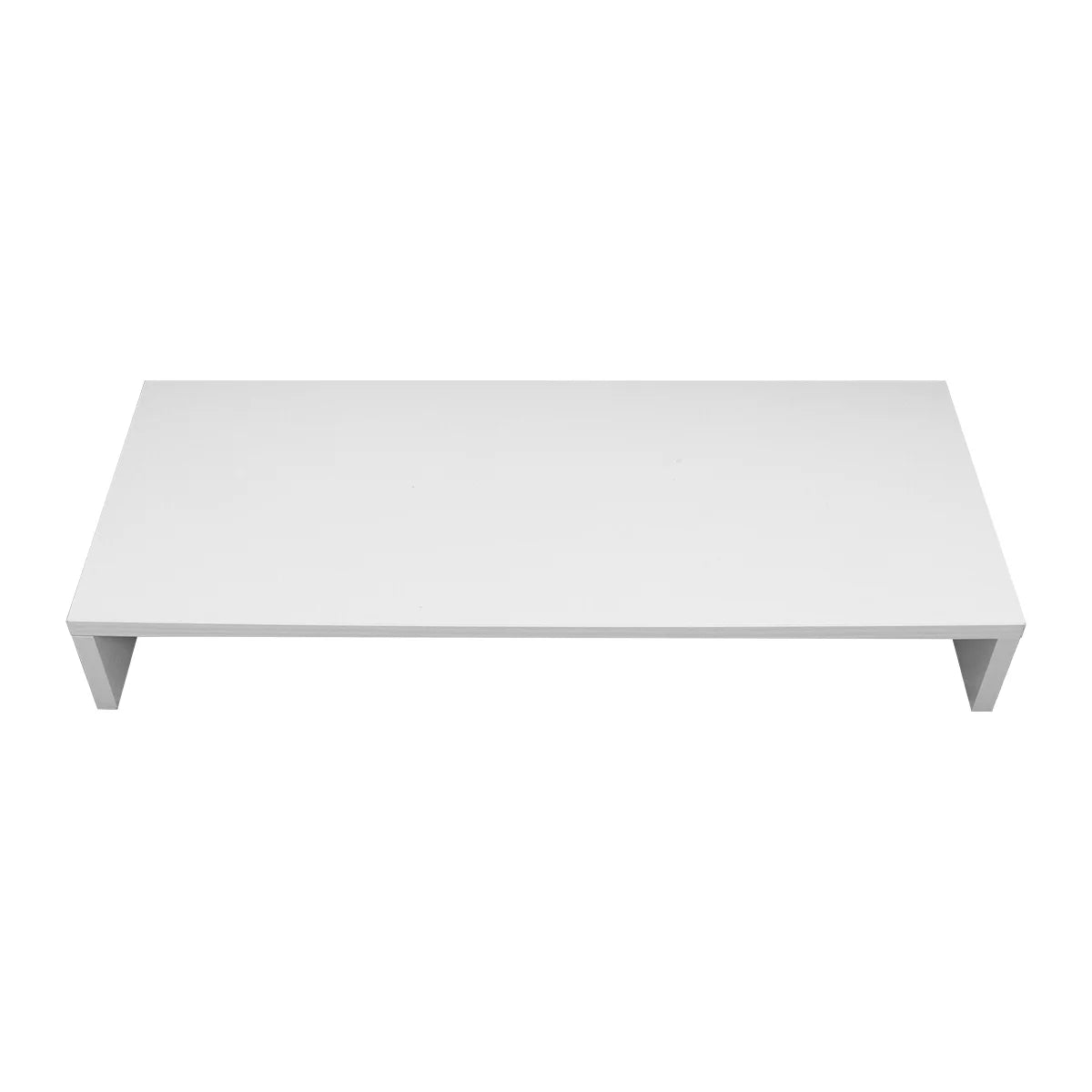 Multi-function Desktop Monitor Stand Computer Screen Riser Thicken Board Rack Laptop Stand Desktop Notebook TV Shelf (White)