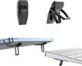 PONICOR 2pcs Zinc Alloy Computer Keyboard Stand for Desk, Foldable Keyboard Riser with 2 Angle Adjustable,