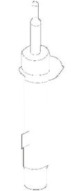 New Genuine BMW Front Right Spring Strut (2013-2015) OE 31316851334