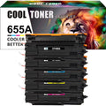 Cool Toner Compatible Toner for HP CF450A CF451A CF452A CF453A Enterprise M652n M652 M653dn M653x M653 (2 Black,Cyan,Magenta,Yellow,5 Pack)
