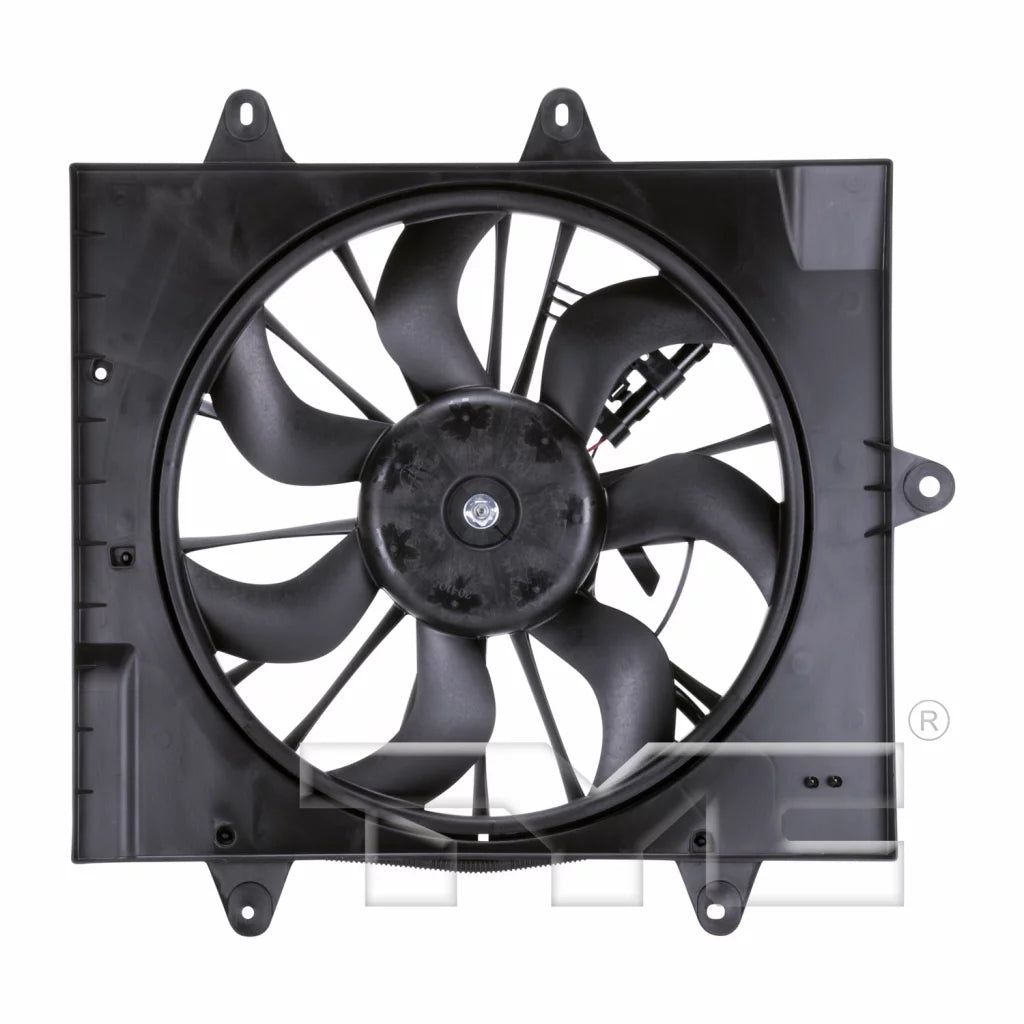 For Chrysler PT Cruiser Radiator / Condenser Cooling Fan Assembly 2006 07 08 09 2010 w/Turbo For CH3115156 | 5179463AA