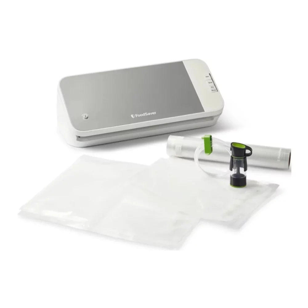 FoodSaver VS2150 Vacuum Sealing System, Food Vacuum Sealer (White/Silver)