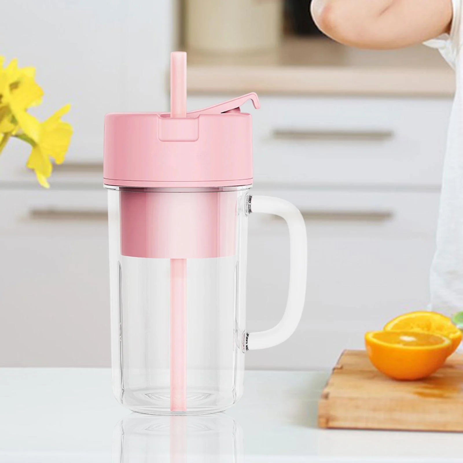 Personal Size Blender USB Portable Blender Cup for Fruit Juice Birthday Gift Pink