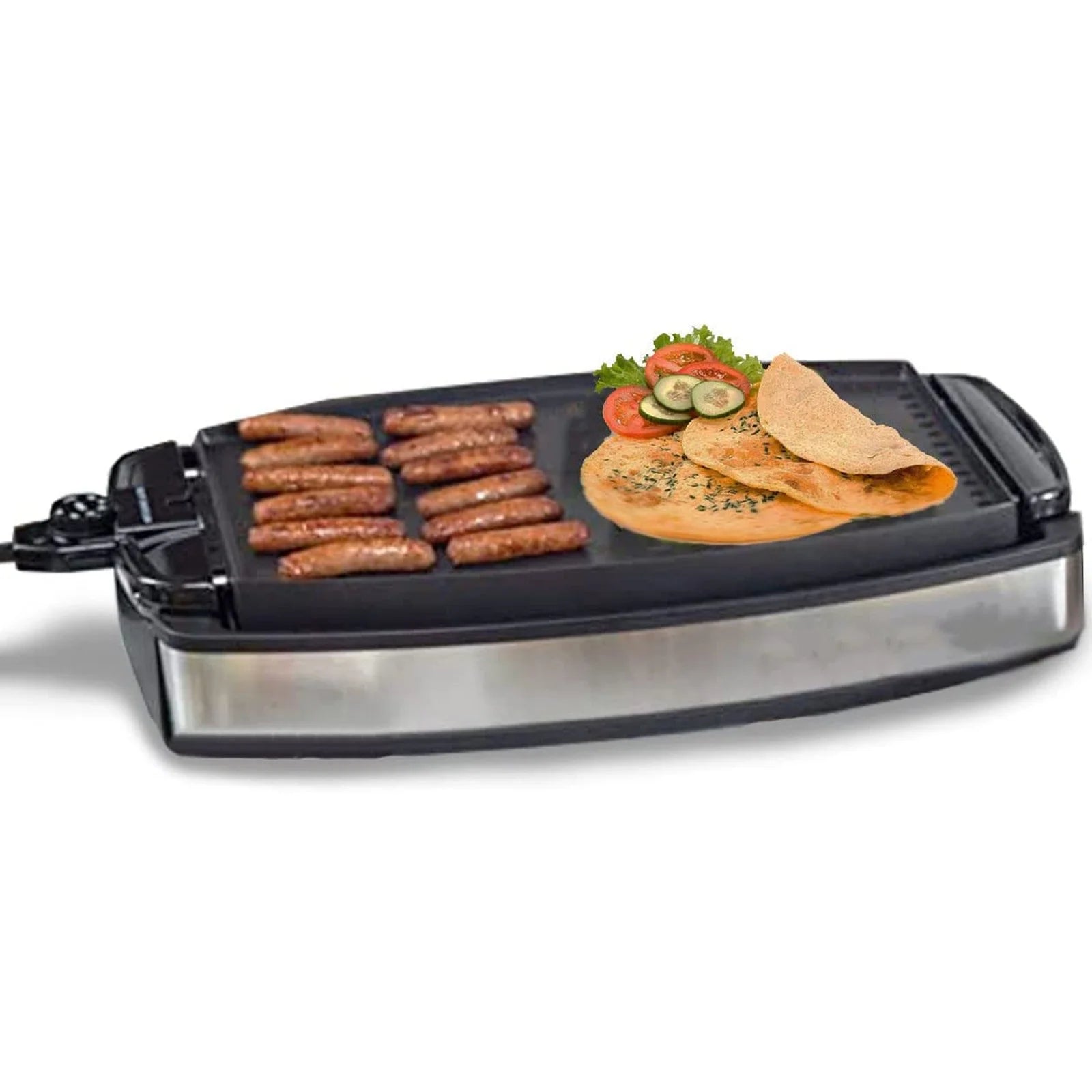 Reversible Nonstick Electric Griddle Grill - with Oversized Removable Cooking Plate (1800W)