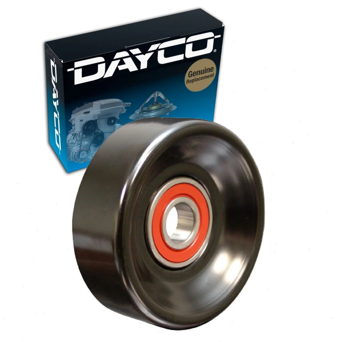 Dayco Smooth Pulley Drive Belt Idler Pulley compatible with Ford Explorer Sport Trac 4.6L V8 2007-2010