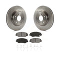 Transit Auto - Front Disc Brake Rotors And Semi-Metallic Pads Kit For 2012-2016 Honda CR-V FWD K8S-100640