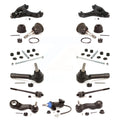 Front Control Arms & Tie Rods Link Sway Bar Upper Ball Joints Kit (13Pc) For Chevrolet Silverado 1500 Classic GMC Sierra Without Frame Bracket RWD with Coil front springs Gear steering type KTR-103462