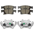AutoShack Rear Brake Calipers and Ceramic Pads Kit Driver and Passenger Side Replacement for 2011-2018 2019 2020 Jeep Grand Cherokee 2011-2020 Dodge Durango 3.0L 3.6L 5.7L V6 V8 AWD RWD BCPKG0864