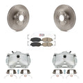 Transit Auto Front Disc Brake Caliper Rotors And Ceramic Pads Kit For 2002-2004 Honda CR-V KC8-100047N