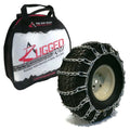 The ROP Shop | Pair of 2 Link Tire Chains 23x10.5x12 for Sears Craftsman Lawn Mower, Snowblower