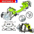 Helix Suspension Brakes & Steering  IFS Coilover Shocks 2 in. Drop 5 x 4.75 Manual Left Hand Drive Rack Without Crossmember for 1939-1948 Lincoln Car Mustang 2