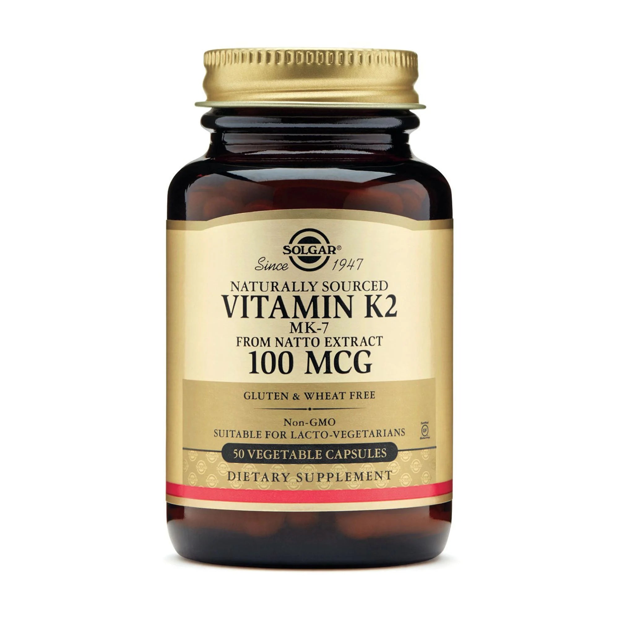 Solgar vitamin k2 100 mcg - 50 vegetable capsules