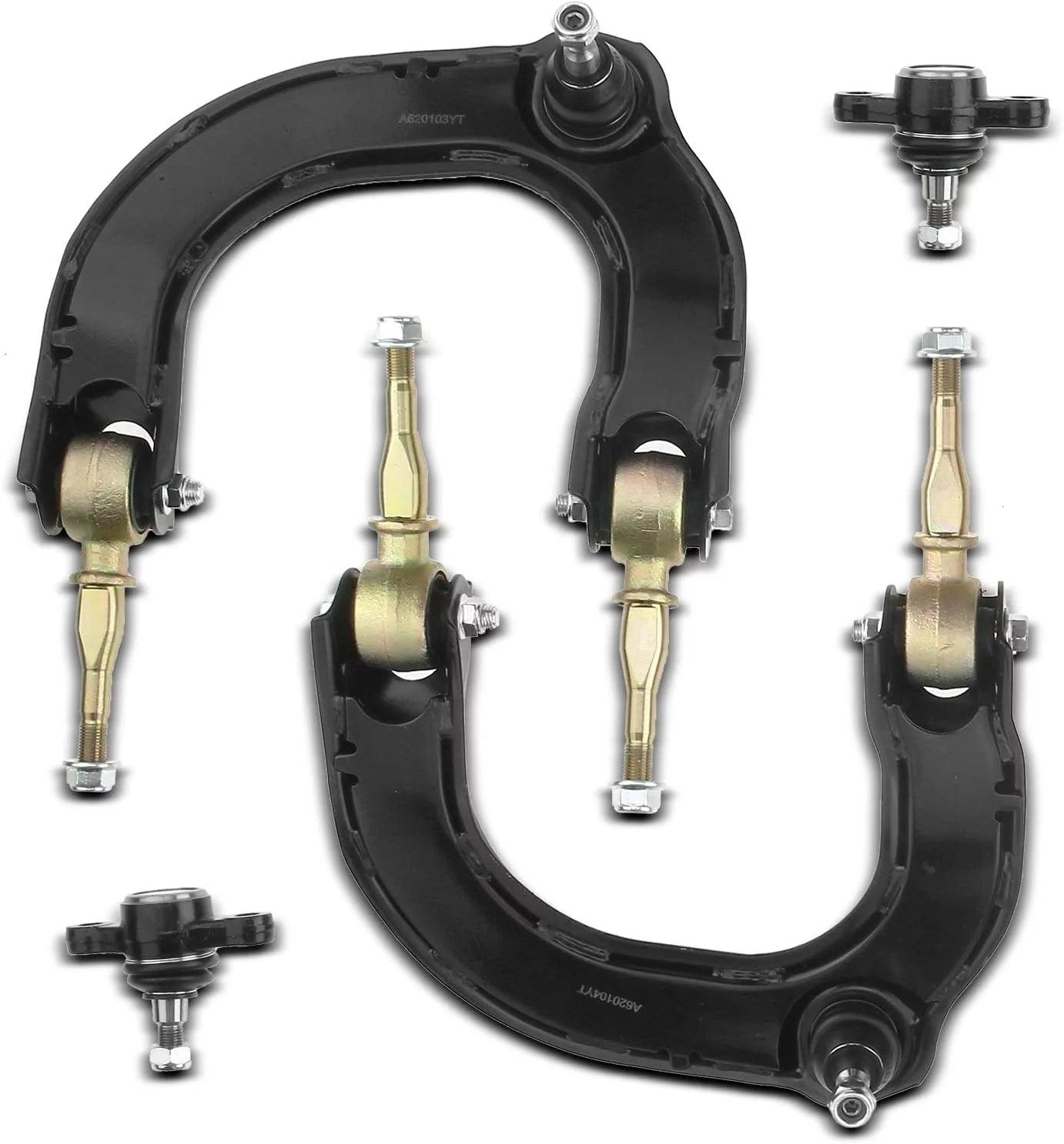 A-Premium 4Pcs Front Suspension Kit Upper Control Arm Ball Joint Compatible with Kia Optima Magentis 2001-2006 Hyundai Sonata 1999-2005 XG300 2001 XG350 2002-2005