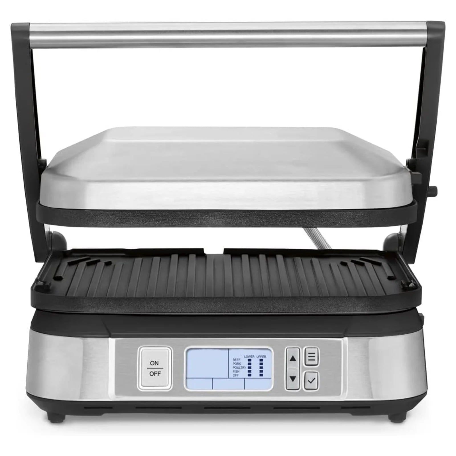 Smoke-Less Contact Electric Griddle Nonstick - with LCD Display and Digital Controls