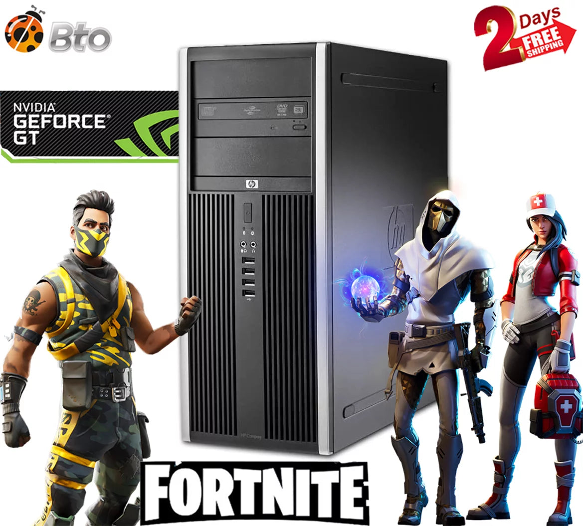 Pre-Owned Gaming HP Desktop Computer MT PC Core i5 CPU 16GB Ram, 120GB SSD, 2TB HDD, NVIDIA GT 730, Keyboard & Mouse, WiFi, Bluetooth, DVD, Win10 Home () (Refurbished)