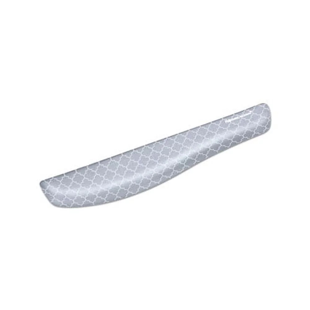 PlushTouch Keyboard Wrist Rest 18 1/8 x 3 3/16 x 1, Gray/White Lattice