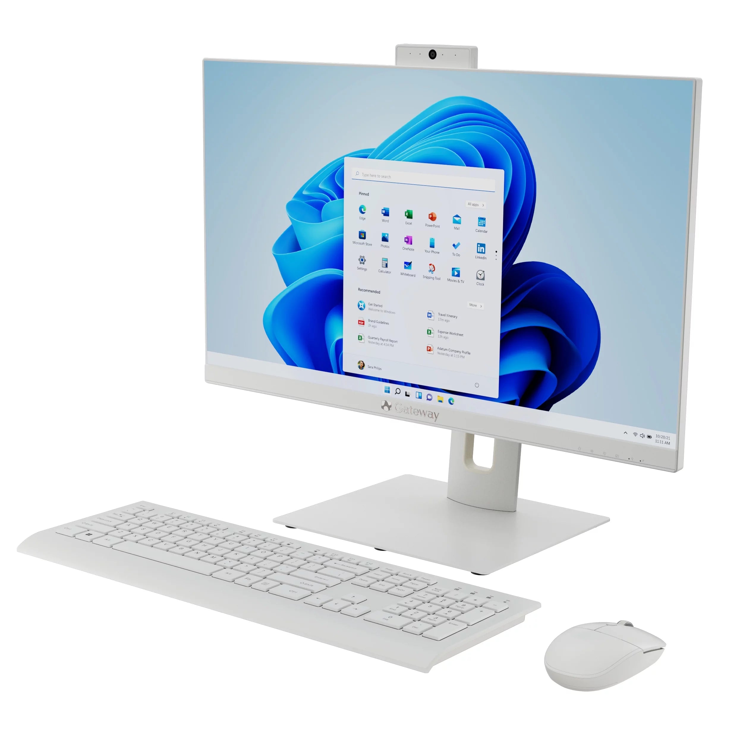 Restored Gateway GWAP42424-WT 23.8 FHD Pentium Silver J5040 2GHz Intel UHD Graphics 605 4GB RAM 128GB SSD Win 11 Home White (Refurbished)