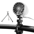 Portable USB Cooling Fan with Tripod Bike Handlebar Electric Fan Outdoor Cycling Fan with 4 Speeds for Camping Riding Traveling Bedroom