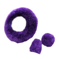 yotijar Plush Car Steering Wheel Cover Car Accessories Interior Decoration Universal Violet