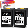Remanufactured 63XL Black Ink Replacement for HP 63XL Black Ink Cartridge, High Yield Work with Offic 3830