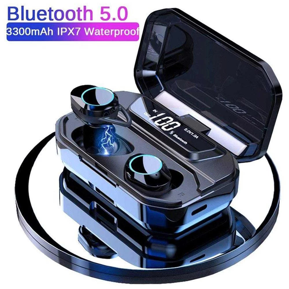 In-ear Headphones, Smart Power Bank, Earbuds, True Bluetooth Wireless Earbuds, TWS, V5.0, IPX7 Waterproof Soft Touch Earbuds