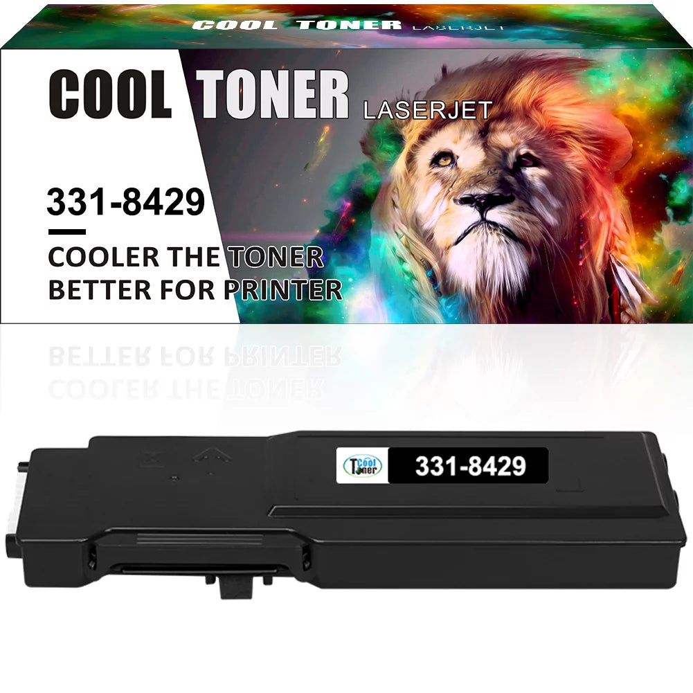 Cool Toner Compatible Toner for Dell 331-8429 C3760 C3760dn C3765 Printer Ink (Black,1 Pack)