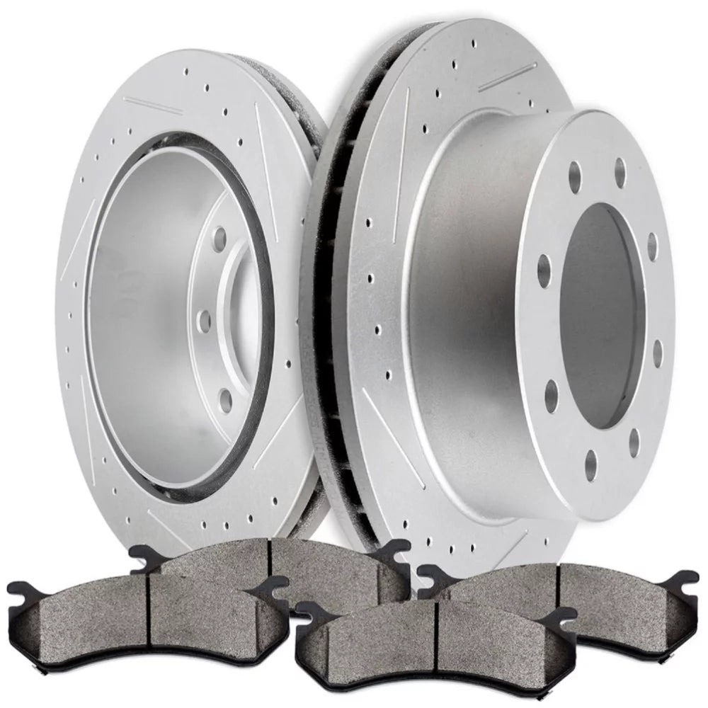 Teledu Rear Ceramic Brake Pads And Rotors For Avalanche Sierra Silverado Suburban Yukon