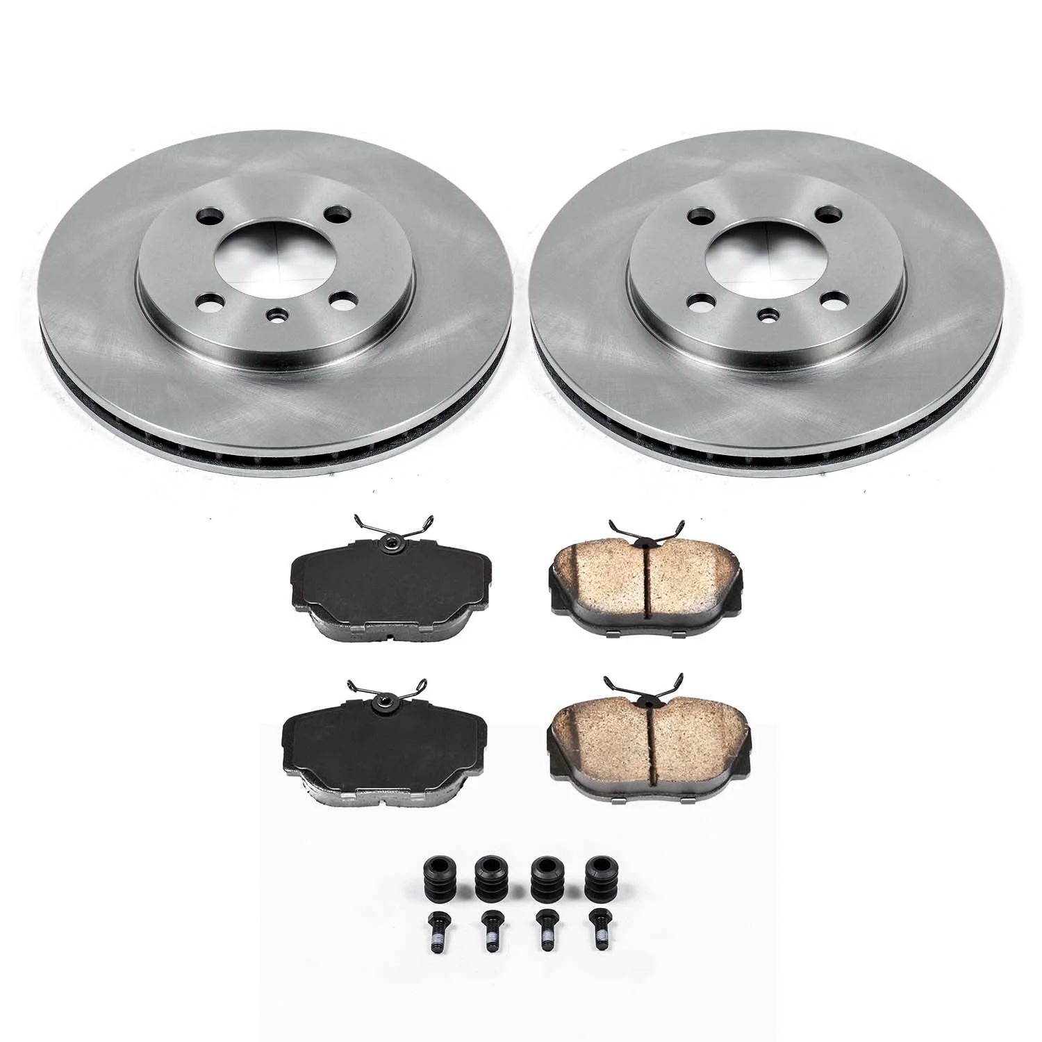 Ultimate Brakes Front Ceramic Brake Pad and Rotor Kit with Hardware WM80447