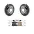 Transit Auto - Front Coated Disc Brake Rotors And Ceramic Pads Kit For 2020 Honda CR-V 2.0L Except Hybrid KGA-100199